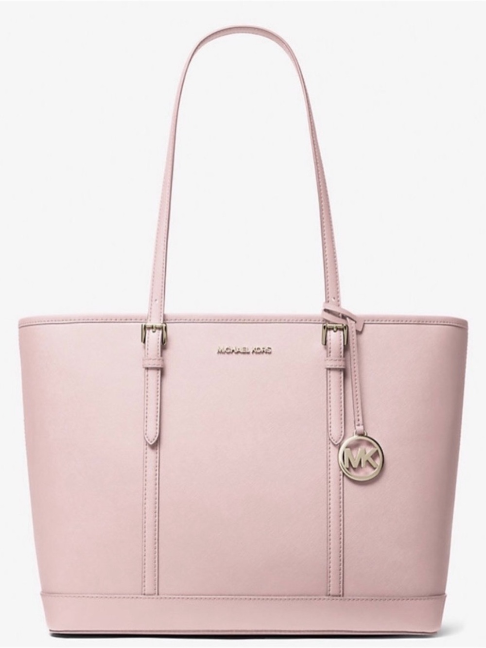 New Michael Kors Large Leather Tote Bag Powder Blush Pink
